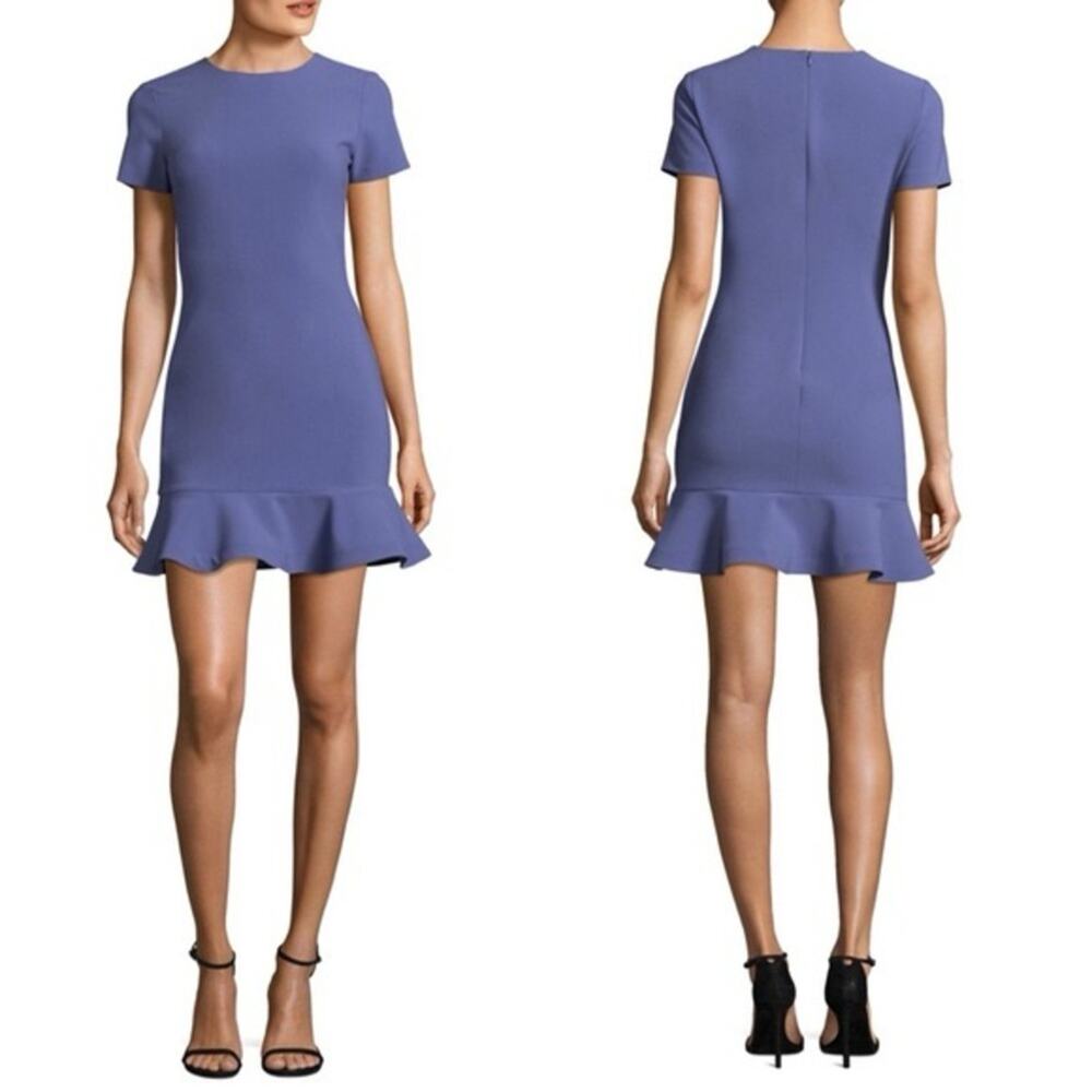 Likely Lavender Short Sleeve Ruffle Hem Mini Dress, EUC ✨